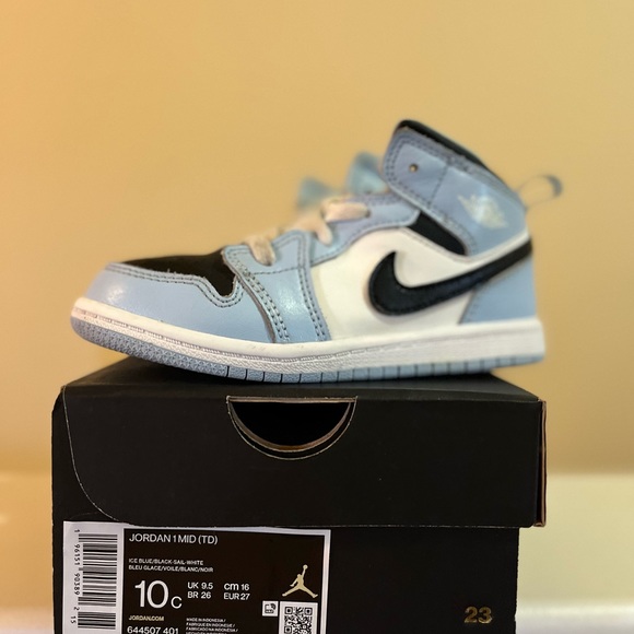 Jordan Toddler 1 Mid Ice Blue - Picture 6 of 6